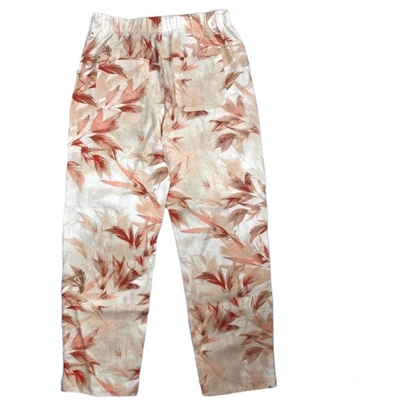 Chicos Linen Floral Pants SZ 0.5=S - Picture 1 of 6
